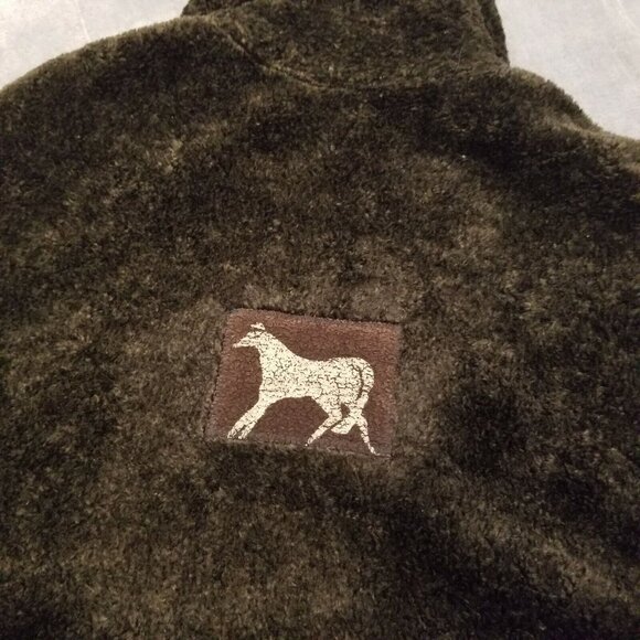 K.D Spring Women's Sleeveless Zip-Up Fleece Sweater Vest Size Small in Brown Tan - Picture 6 of 8